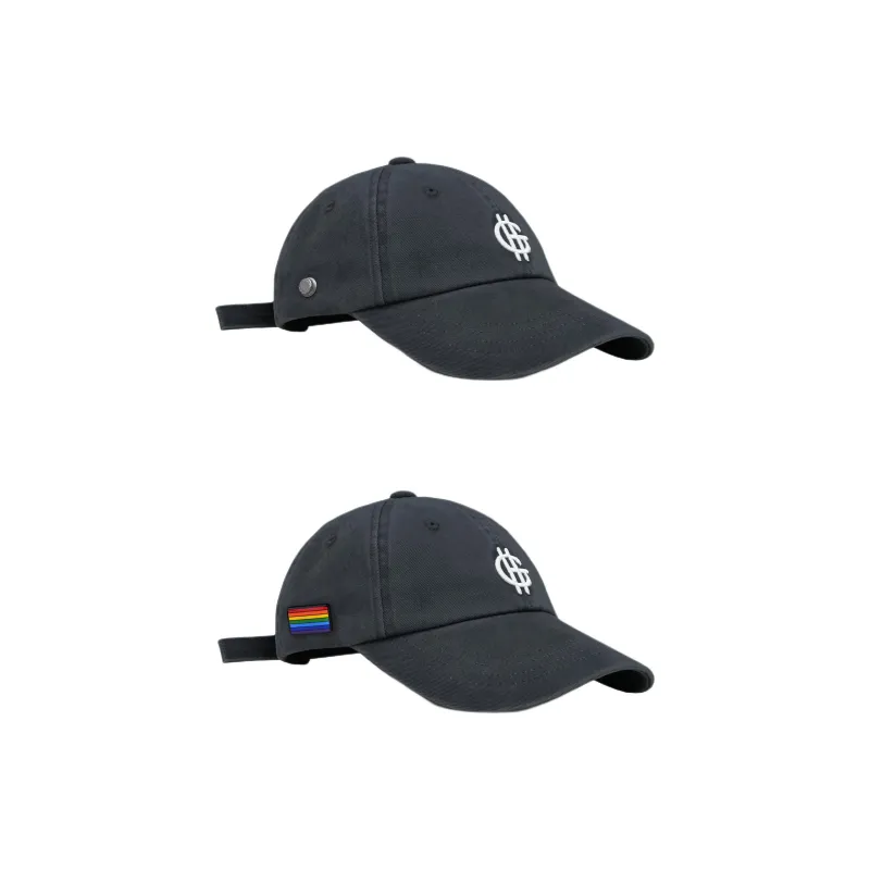 HOOF GOLDMINE Cotton Baseball Caps Unisex Charcoal Gray-6