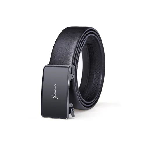 Jeccieziio Cow Leather Belts Men's Gunmetal Width 3.8cm, Writing A Greeting Card, Printing Photos