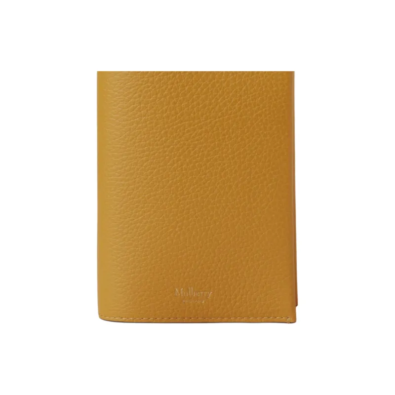 Mulberry Cow Leather Passport Holder Women's Deep Amber-3