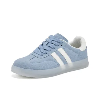 La Chapelle Trendy Campus Korean Style High School Minimalist Style Low Top Skateboard Shoes Women's Blue