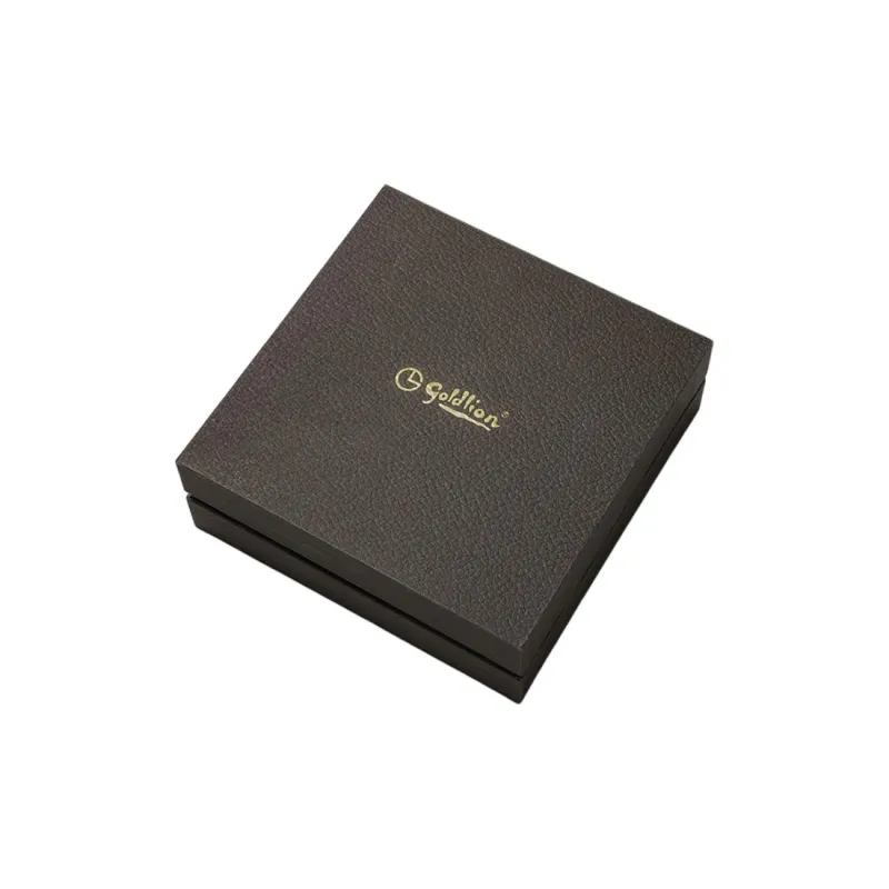 GOLDLION Alloy Leather Belts Men's Black 3.5cm-15