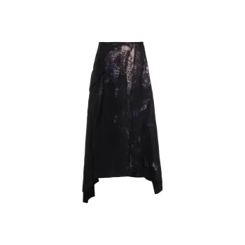 Yohji Yamamoto Casual Long Skirts Women's Blue