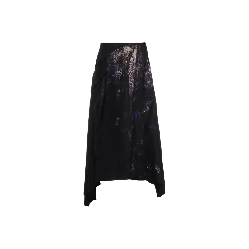 Yohji Yamamoto Casual Long Skirts Women's Blue-0