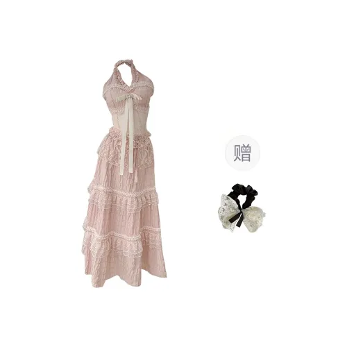 XUZINAI Two Piece Skirt Sets Women's Two Piece Set+Hair Tie Includes
