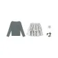 Green Coffee Clothing Sets+Bowknot Hair Tie Set