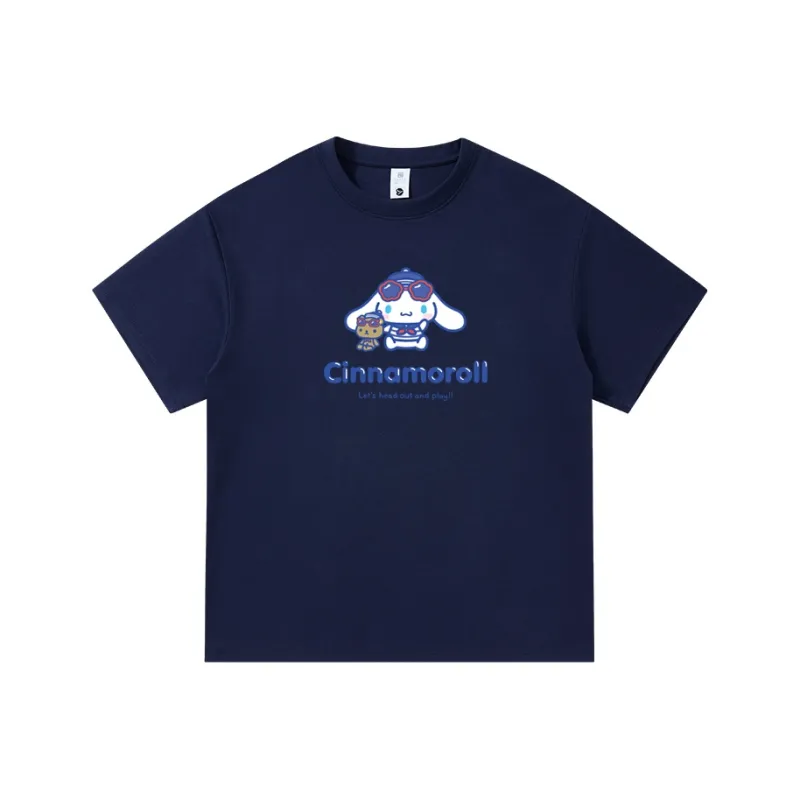 Sanrio x CINNAMOROLL Yugui Dog T Shirt Unisex White-12