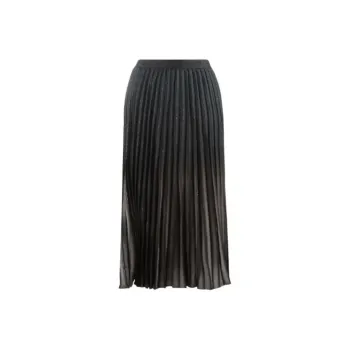 DKNY Foiled Pleated Midi Skirt