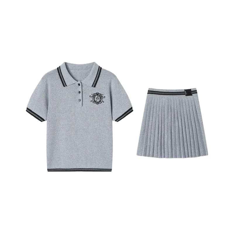 ANDREA MARTIN Skirt Set Women's Gray-0