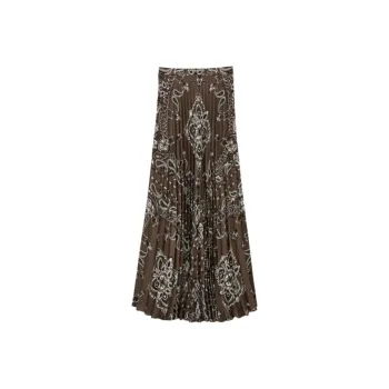 Sandro Pleated Maxi Skirt