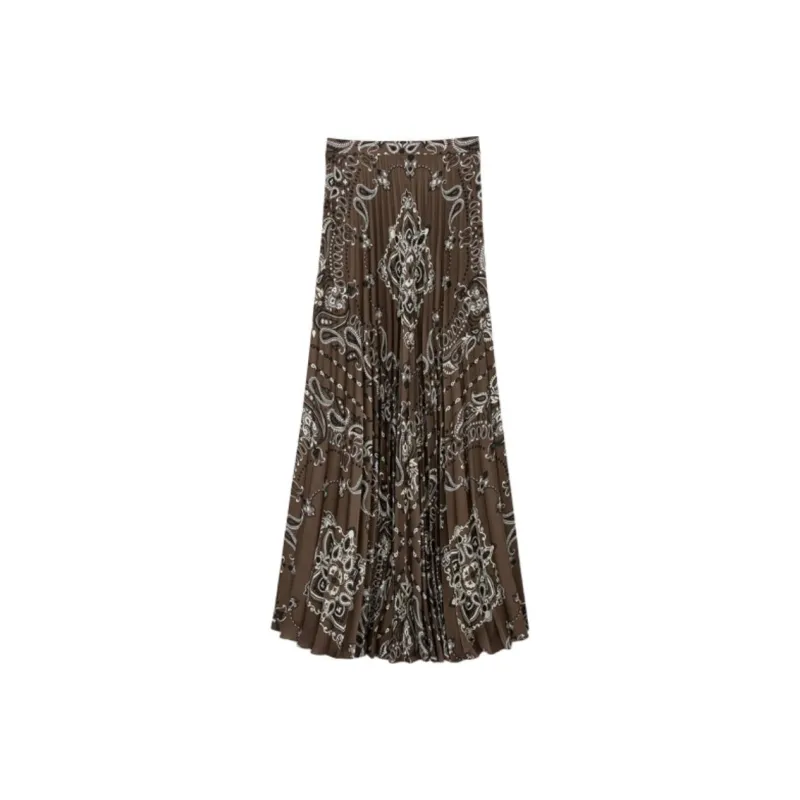 Sandro Pleated Maxi Skirt-0