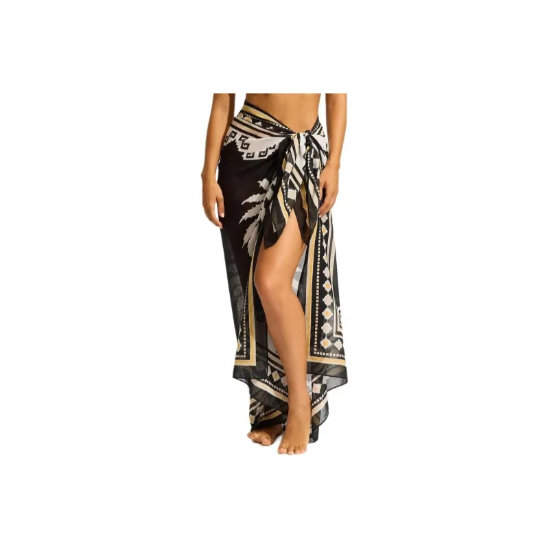 SEAFOLLY Wrap Skirt Women's Black-0