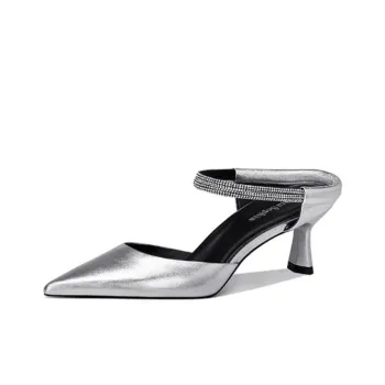 JESSICA SOPHIA Rubber Sole Abrasion Resistant Slip Resistant Closed Toe Slippers Women's
