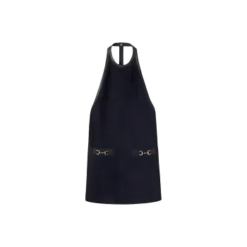 GUCCI SS25 Sleeveless Dress Women's Dark Blue