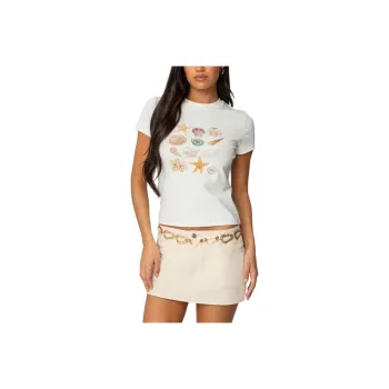 Edikted T Shirts Women's White