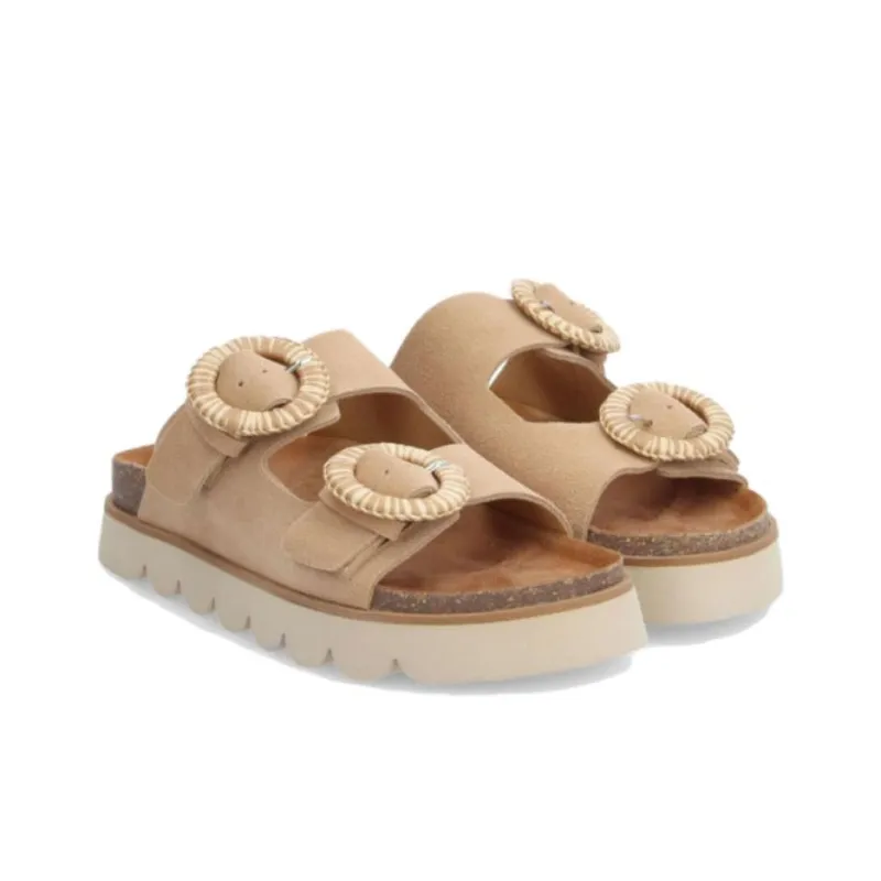 NO NAME EVA Quiet Abrasion Resistant Slide Slippers Women's Brown-2
