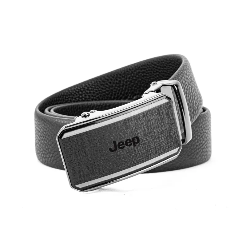 Jeep Top Grain Cow Leather Belts Men's 3.5cm-5