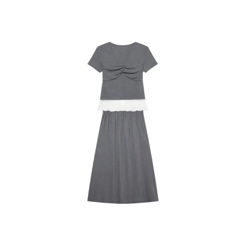 LOUISY AO Two Piece Skirt Sets Women's