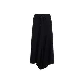 Yohji Yamamoto Asymmetric Drawstring Midi Skirt