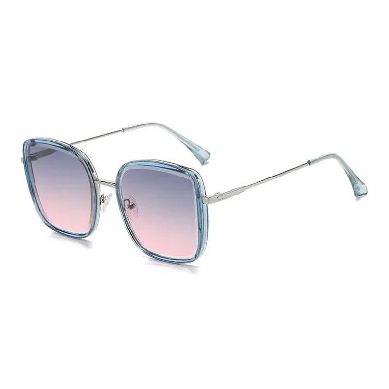 YUZHAOLIN TR/Memory Plastic Metal Square Sunglasses Unisex-6