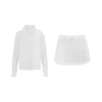 TUSHIFEI Skirt Set Women's White