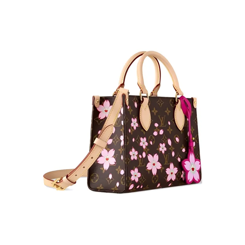 LOUIS VUITTON X Takashi Murakami OnTheGo Pm Sakura Brown-1