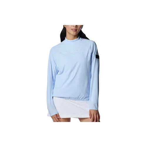 Under Armour FW24 Drive Wind Golf Apparel Women's Rain Cloud Blue/White