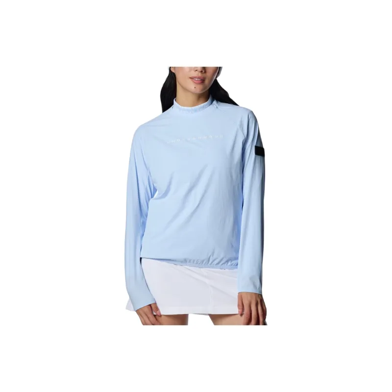Under Armour FW24 Drive Wind Golf Apparel Women's Rain Cloud Blue/White-0