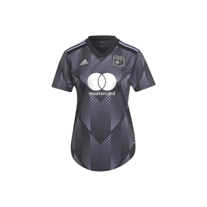 Adidas OLYMPIQUE LYONNAIS 22/23 THIRD JERSEY Soccer Jerseys Women's Black-0