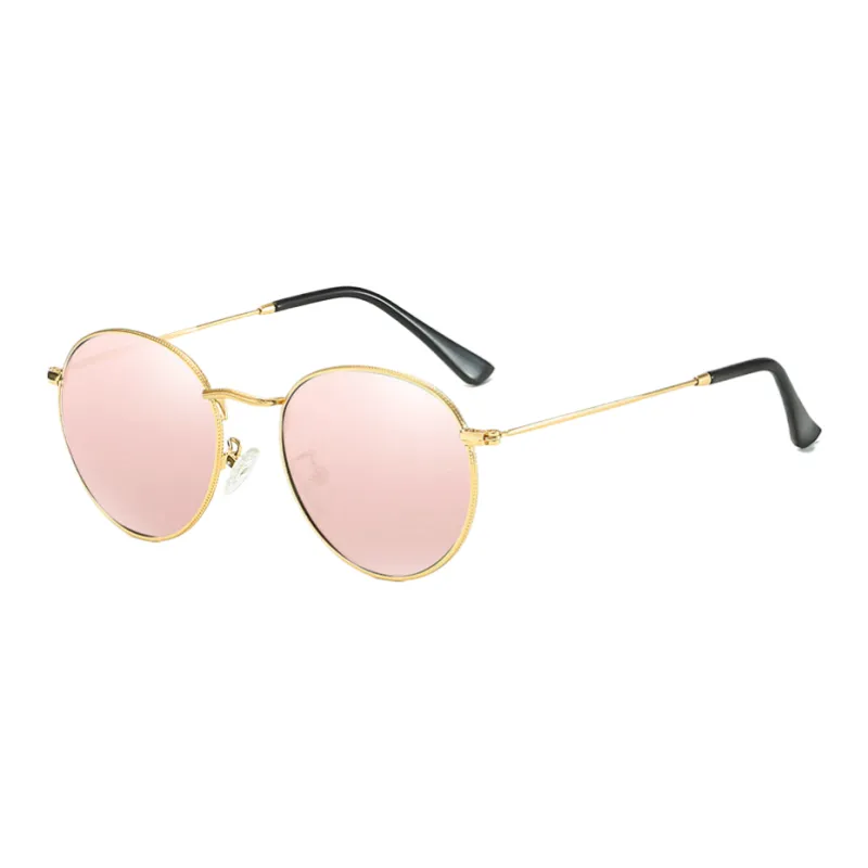 SOMAN Metal Round Sunglasses Unisex-5