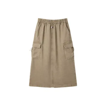 LEDIN Casual Long Skirt Women's Taupetastic Taupe