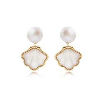JUICY GRAPE Pearl Earrings Women's