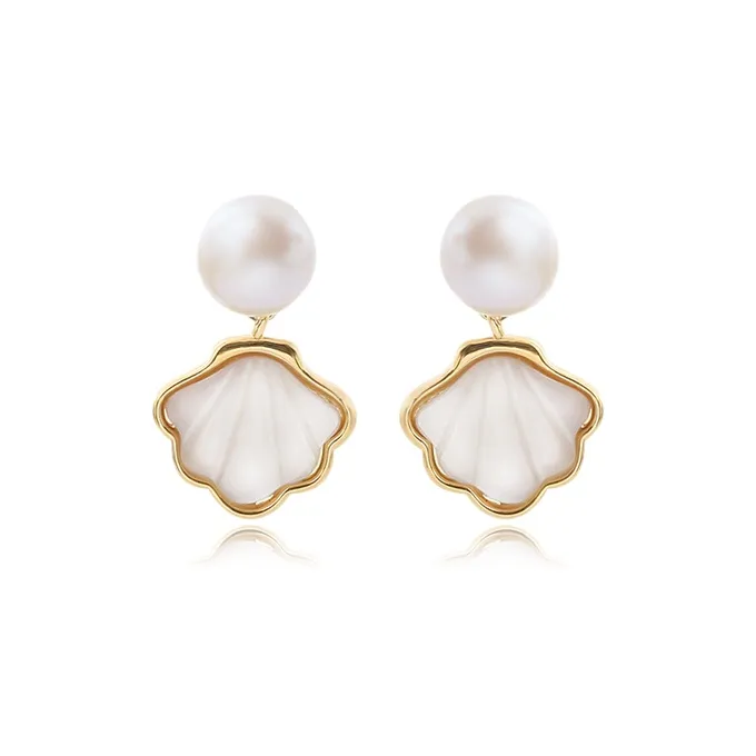 JUICY GRAPE Pearl Earrings Women's-0