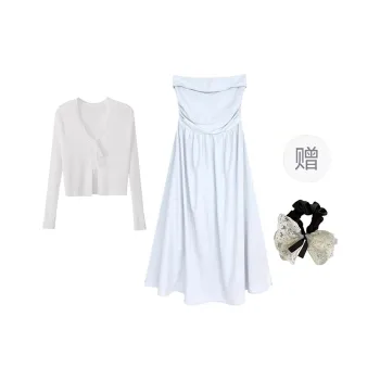 PAVEA Two Piece Skirt Sets Women's