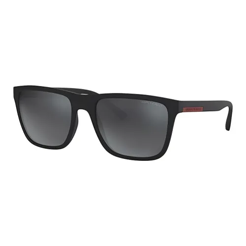 ARMANI EXCHANGE Square Frame Sunglasses Dark Grey & Black