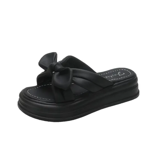 AJPAP Rubber Sole Slip Resistant Odor Resistant Abrasion Resistant Quick Dry Slide Slippers Women's