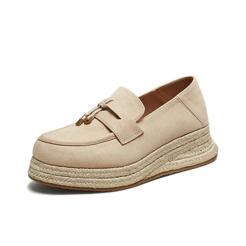BASTO Loafers Women's Apricot, Beige-5