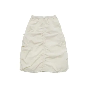 MLB New York Yankees Basic Collection SS25 Casual Long Skirt Women's Ivory