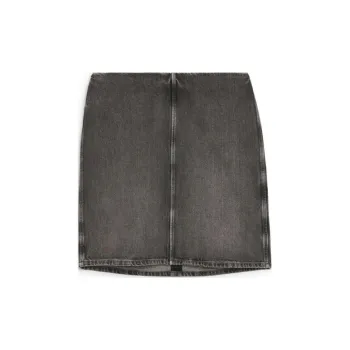 ARKET Denim Short Skirts Women's Washed Gray