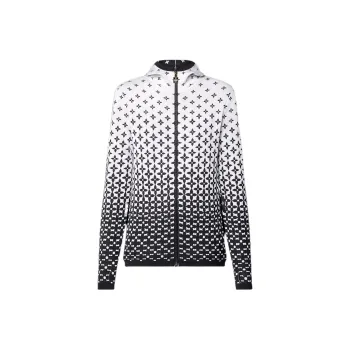 LOUIS VUITTON Ombré Monogram Silk Knit Jacket