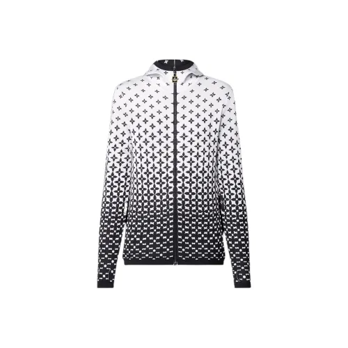 LOUIS VUITTON Ombré Monogram Silk Knit Jacket