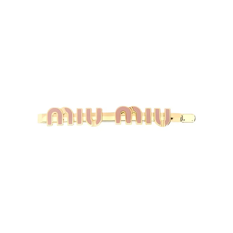 MIU MIU Metal Hair Clips Women's Gold-0