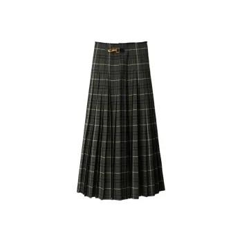 Burberry FW24 Casual Long Skirts Women's Green