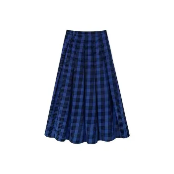 KYKW Casual Long Skirts Women's Blue