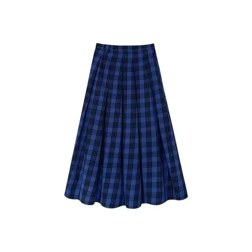 KYKW Casual Long Skirts Women's Blue