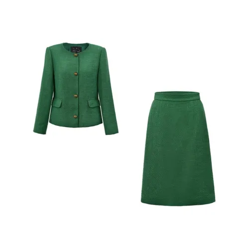 DIFFIE RIEGER Skirt Set Women's Green