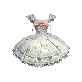 COVT Lolita Dresses Women's Green Mini Skirt