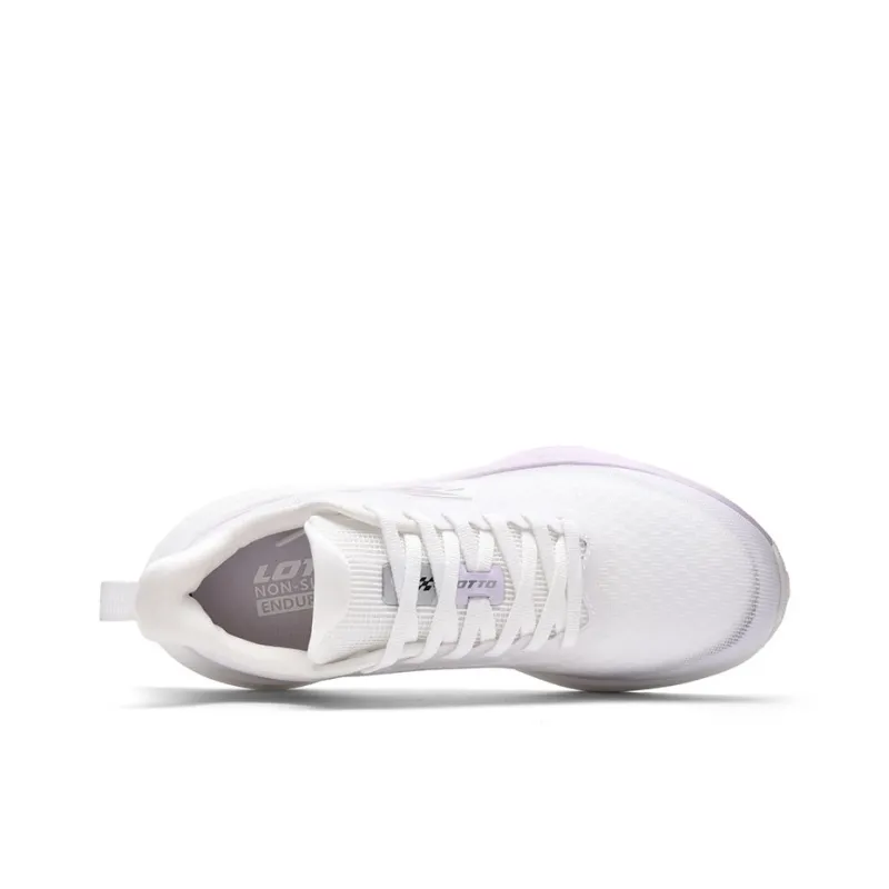 LOTTO Low Top Running Shoes Women's White Purple-2