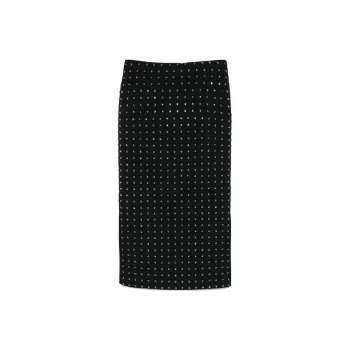 SportMax Nome All Over Embellished Midi Skirt