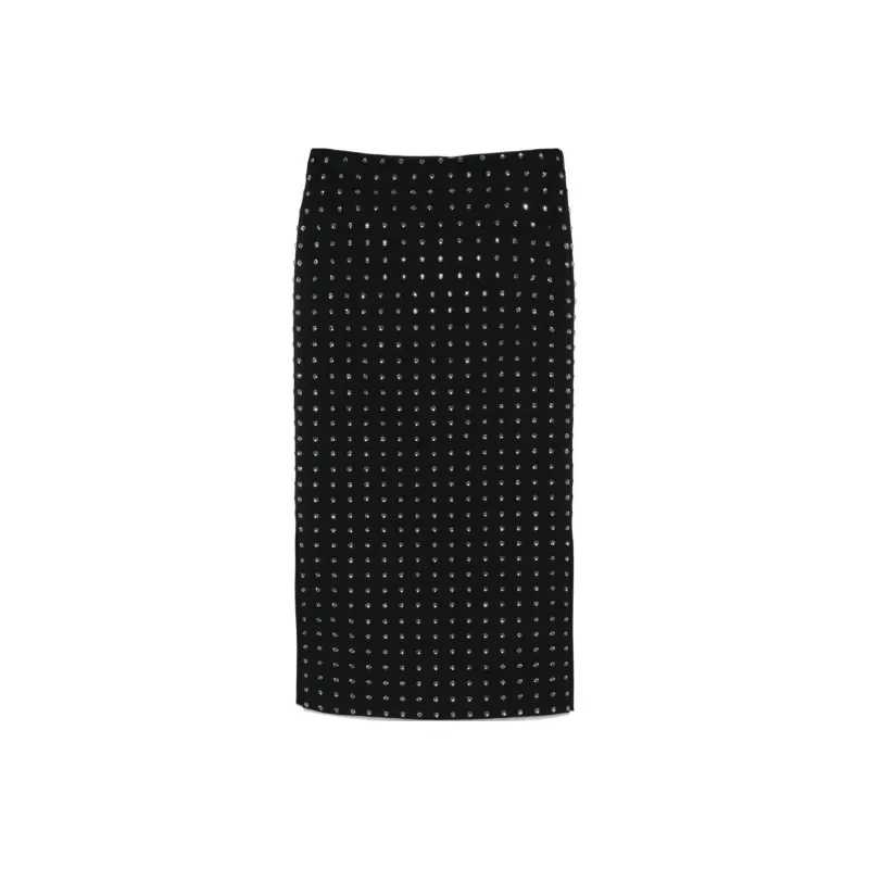 SportMax Nome All Over Embellished Midi Skirt-0