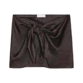 ZARA ZW Series Casual Short Skirts Women's Brown